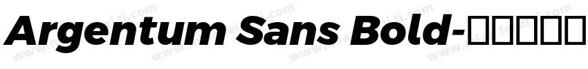 Argentum Sans Bold字体转换
